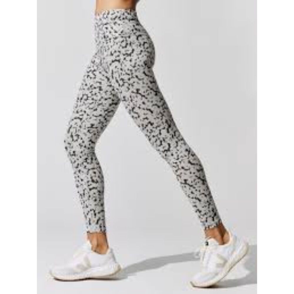 Varley Century Legging 2.0 in Coffee Cheetah, Sz. M - EUC